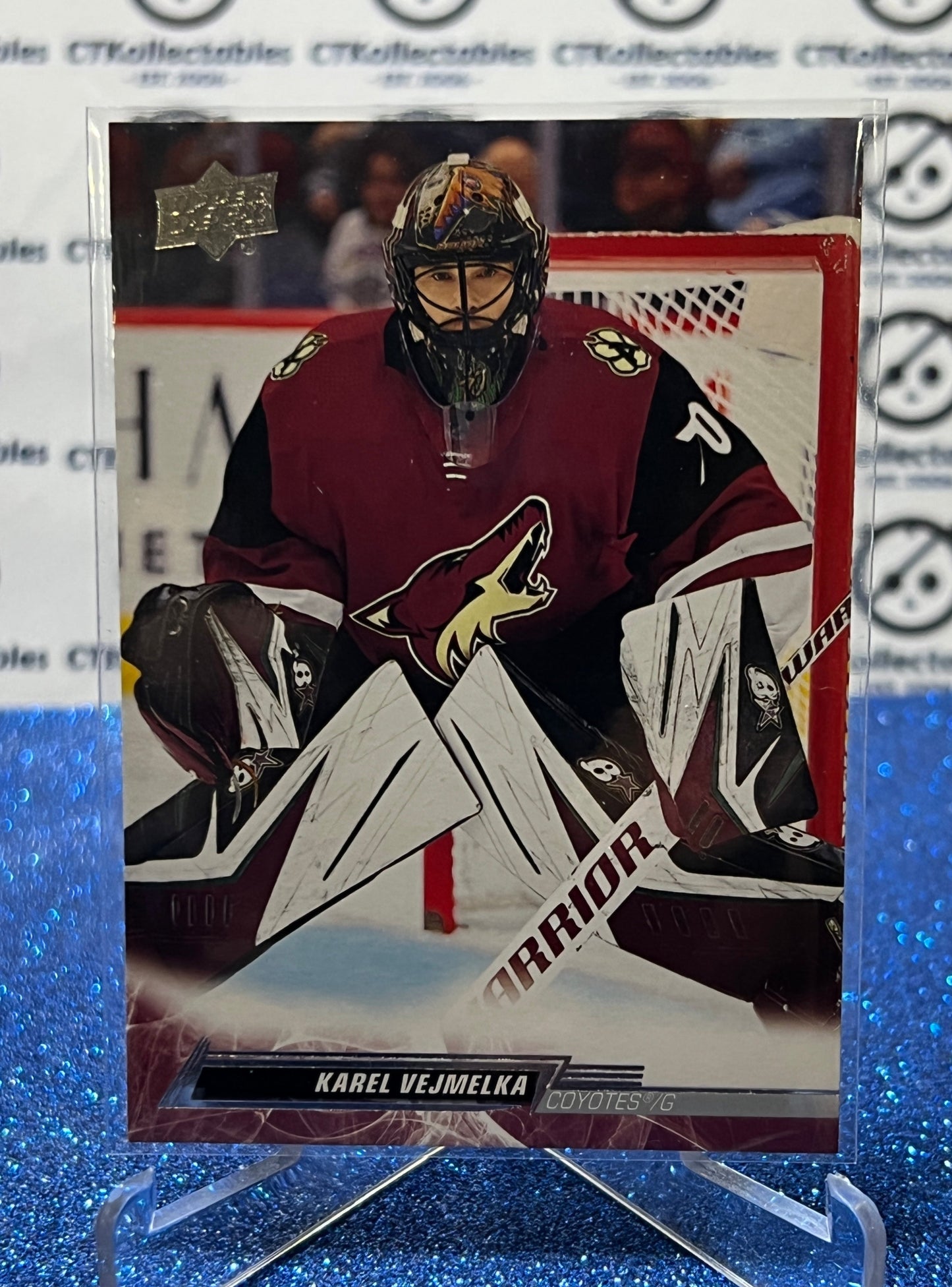 2022-23 UPPER DECK KAREL VEJMELKA # 12 ROOKIE ARIZONA COYOTES HOCKEY CARD