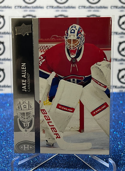 2021-22 UPPER DECK JAKE ALLEN # 94 MONTREAL CANADIENS HOCKEY CARD
