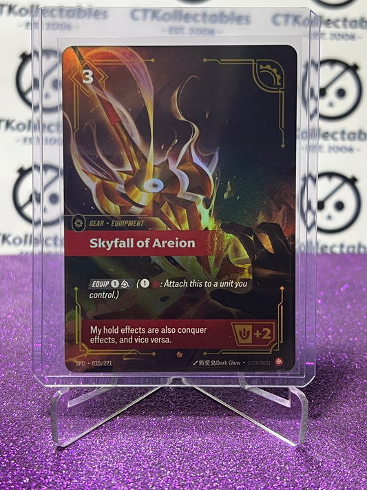 2026 RIFTBOUND LEAGUE OF LEGENDS SPIRITFORGED SKYFALL OF AREION # 030/221 FOIL TRADING GAME CARD