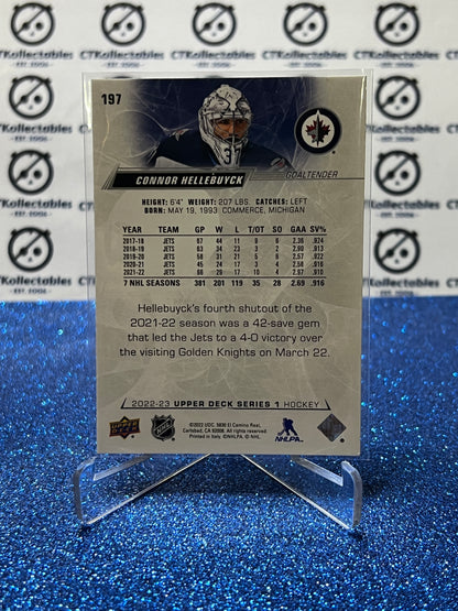 2022-23 UPPER DECK CONNOR HELLEBUYCK # 197 WINNIPEG JETS HOCKEY NHL CARD
