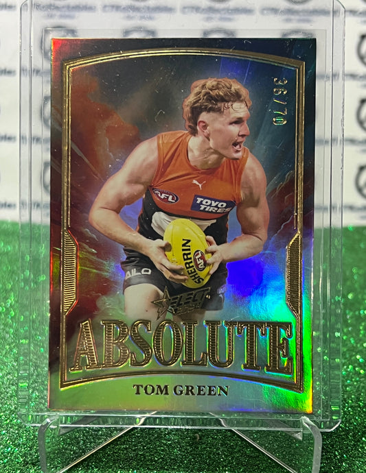 2024 AFL SELECT FOOTY STARS TOM GREEN # A38 ABSOLUTE /70  GWS GIANTS