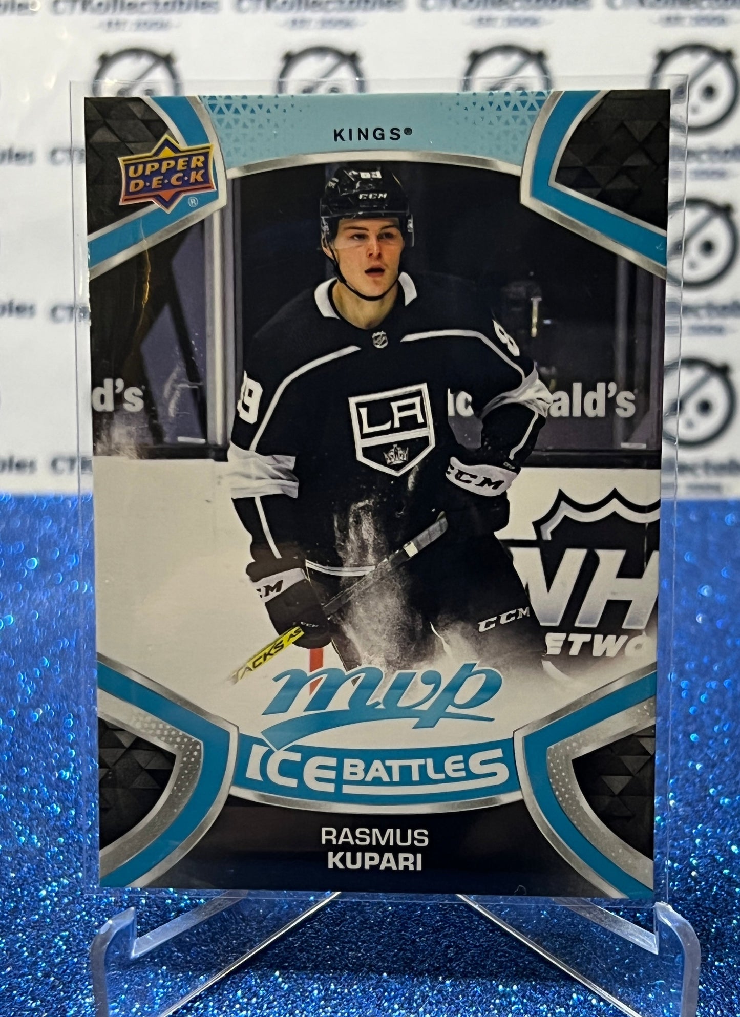 2021-22 UPPER DECK MVP RASMUS KUPARI # 247 ICE BATTLES L A KINGS  HOCKEY NHL CARD