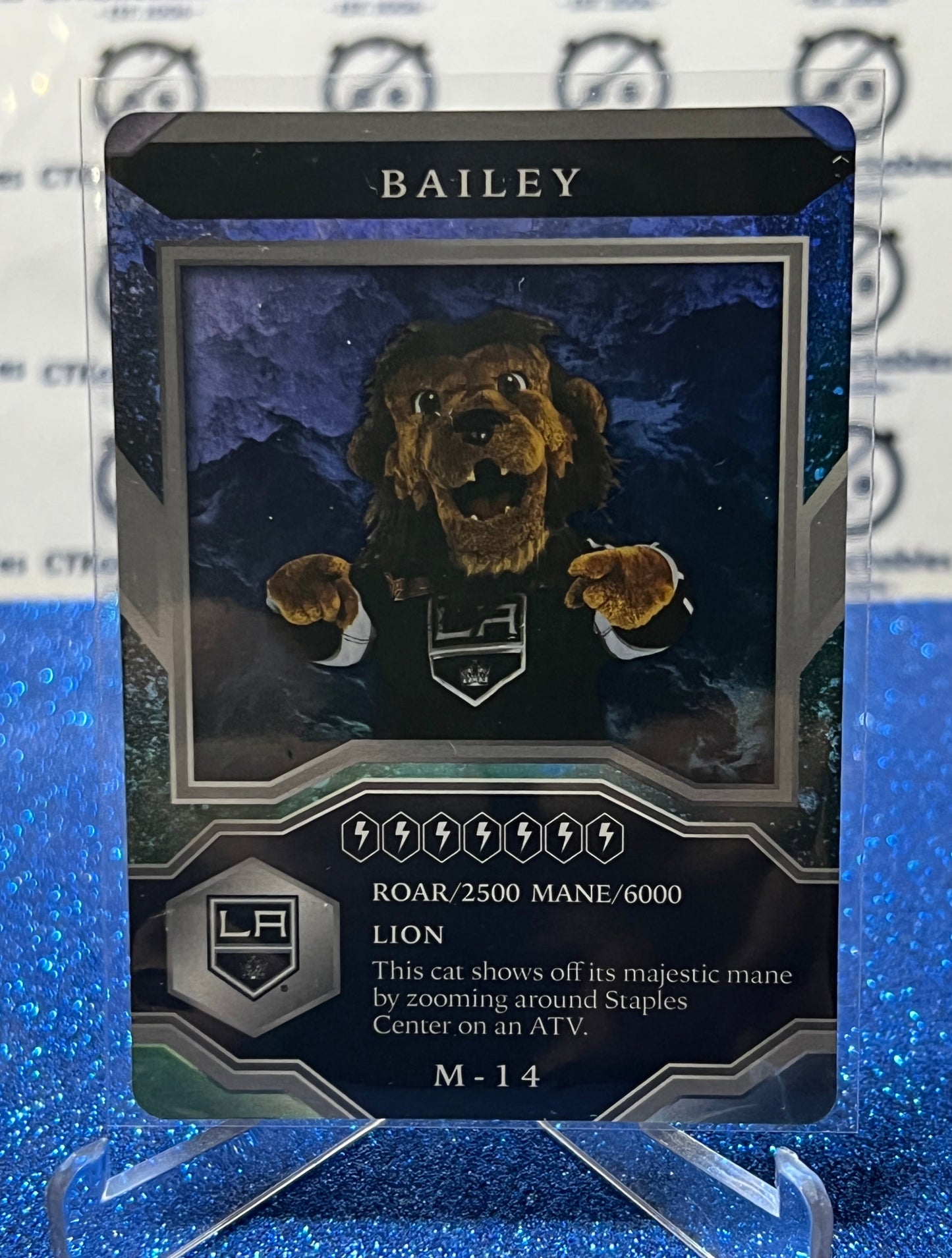 2021-22 UPPER DECK MVP BAILEY # M-14 MASCOTS  L A KINGS  HOCKEY NHL CARD