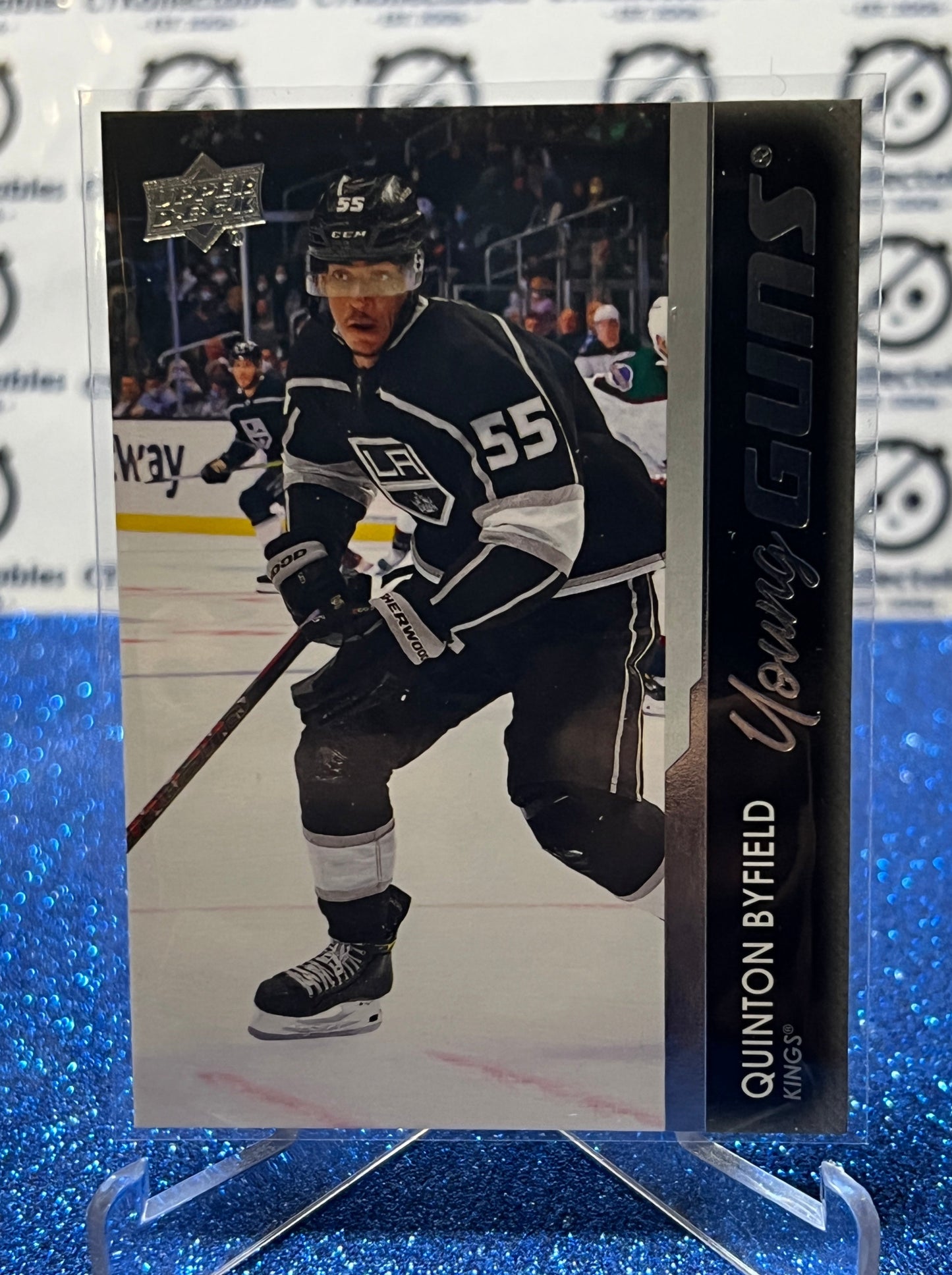 2021-22 UPPER DECK MVP QUINTON BYFIELD # 488 ROOKIE YOUNG GUNS  L A KINGS  HOCKEY NHL CARD