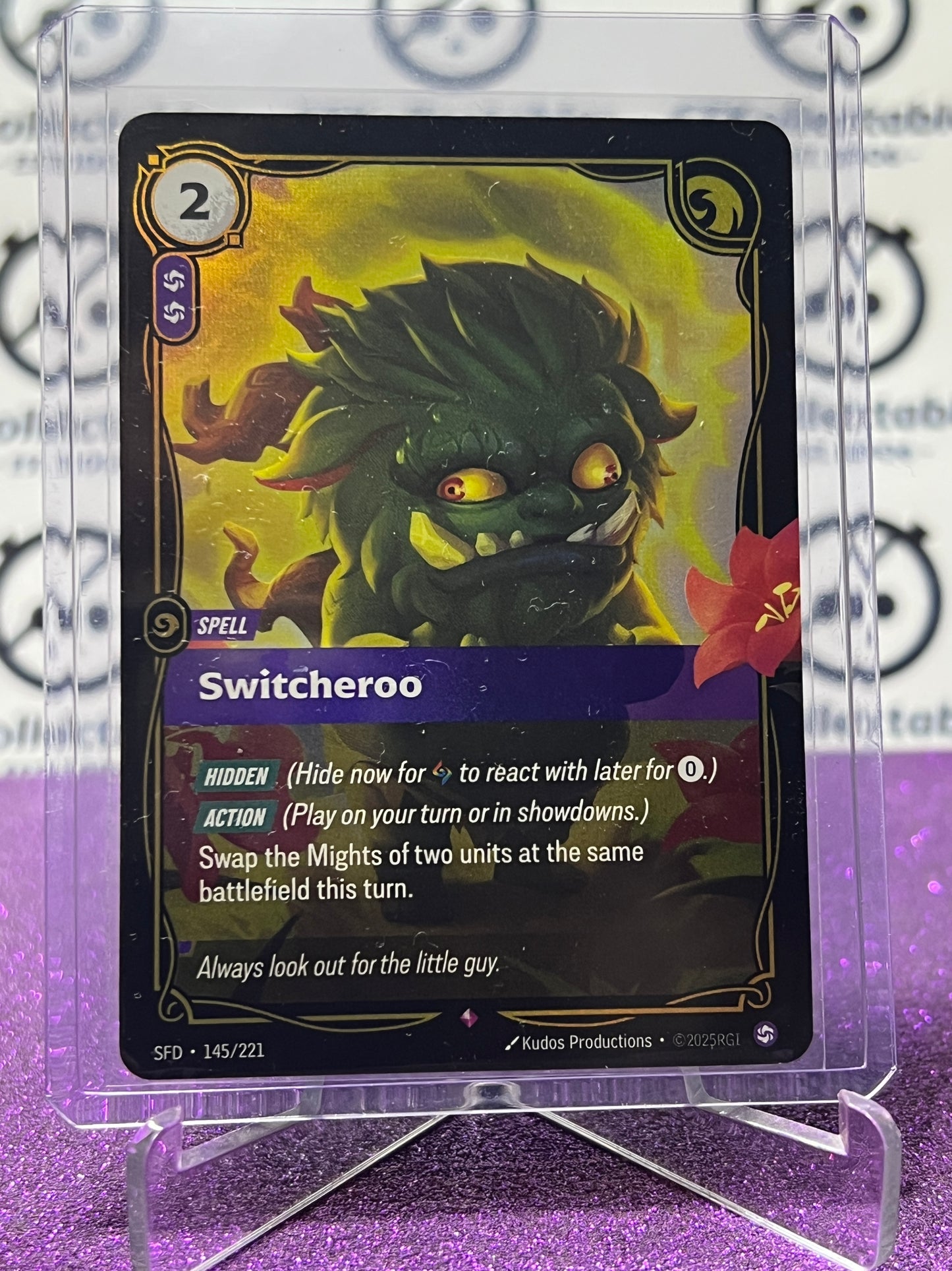 2026 RIFTBOUND LEAGUE OF LEGENDS SPIRITFORGED SWITCHEROO # 145/221  FOIL TRADING GAME CARD