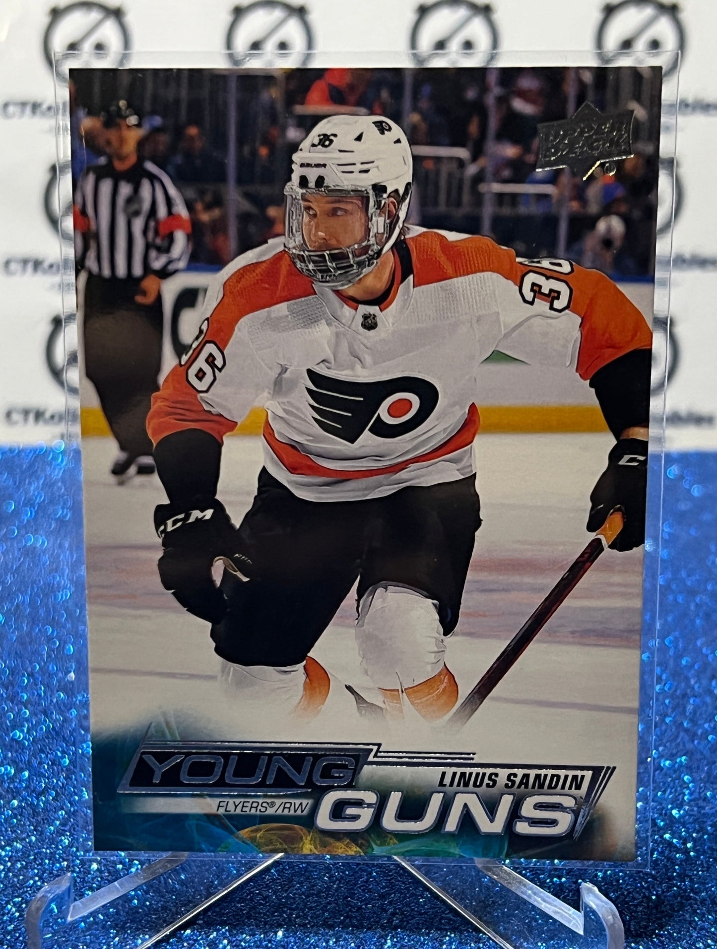 2022-23 UPPER DECK LINUS SANDIN # 211 ROOKIE YOUNG GUNS PHILADELPHIA FLYERS NHL HOCKEY  CARD