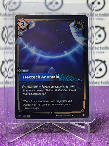 2026 RIFTBOUND LEAGUE OF LEGENDS SPIRITFORGED HEXTECH ANOMALY # 083/221  FOIL TRADING GAME CARD