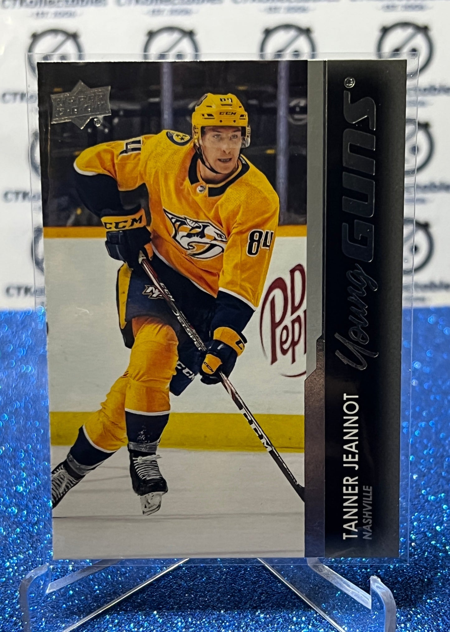 2021-22 UPPER DECK TANNER JEANNOT # 222 YOUNG GUNS ROOKIE NASHVILLE PREDATORS HOCKEY CARD