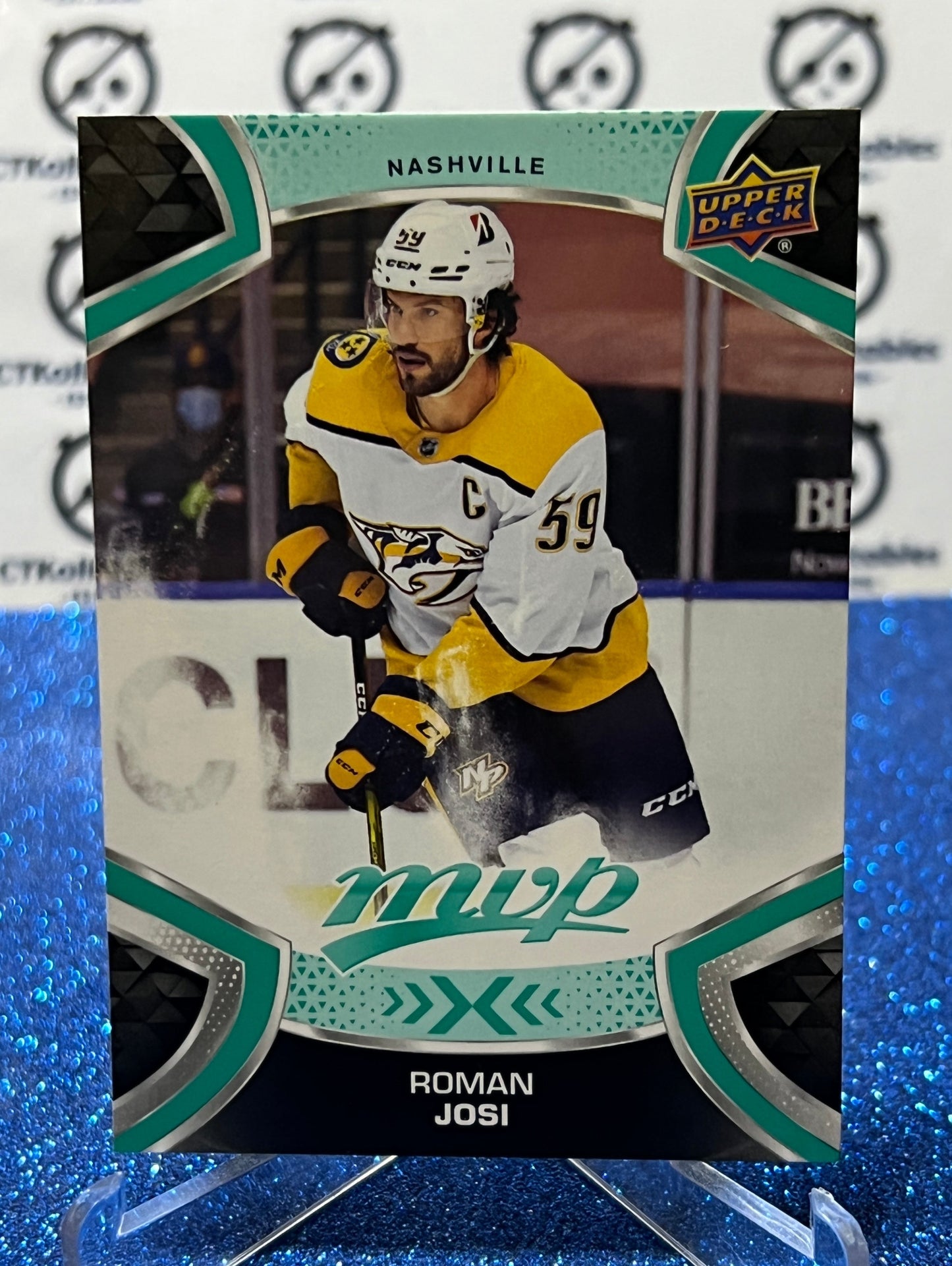 2021-22 UPPER DECK MVP ROMAN JOSI # 159 NASHVILLE PREDATORS HOCKEY CARD