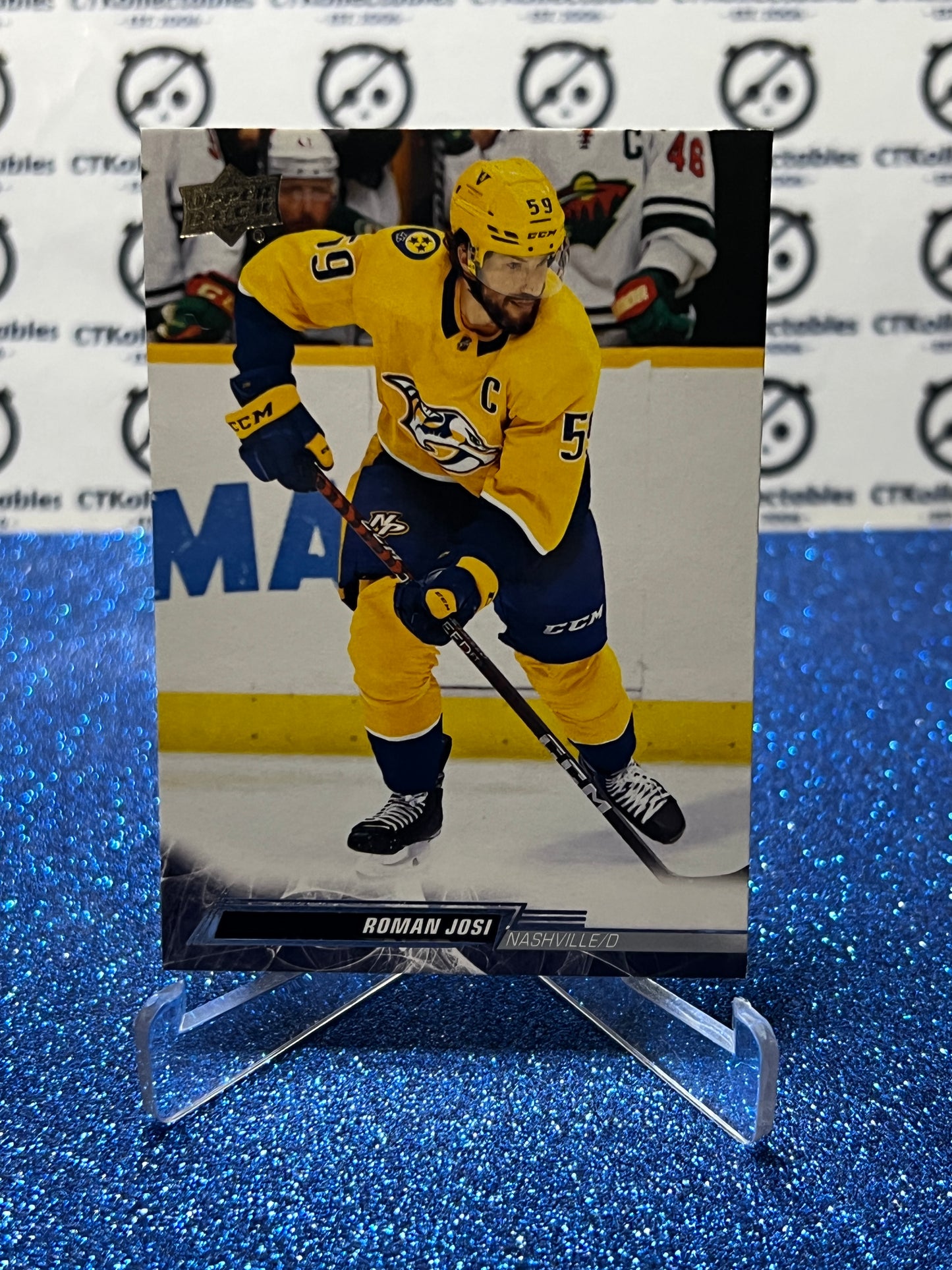 2021-22 UPPER DECK ROMAN JOSI # 104 NASHVILLE PREDATORS HOCKEY CARD