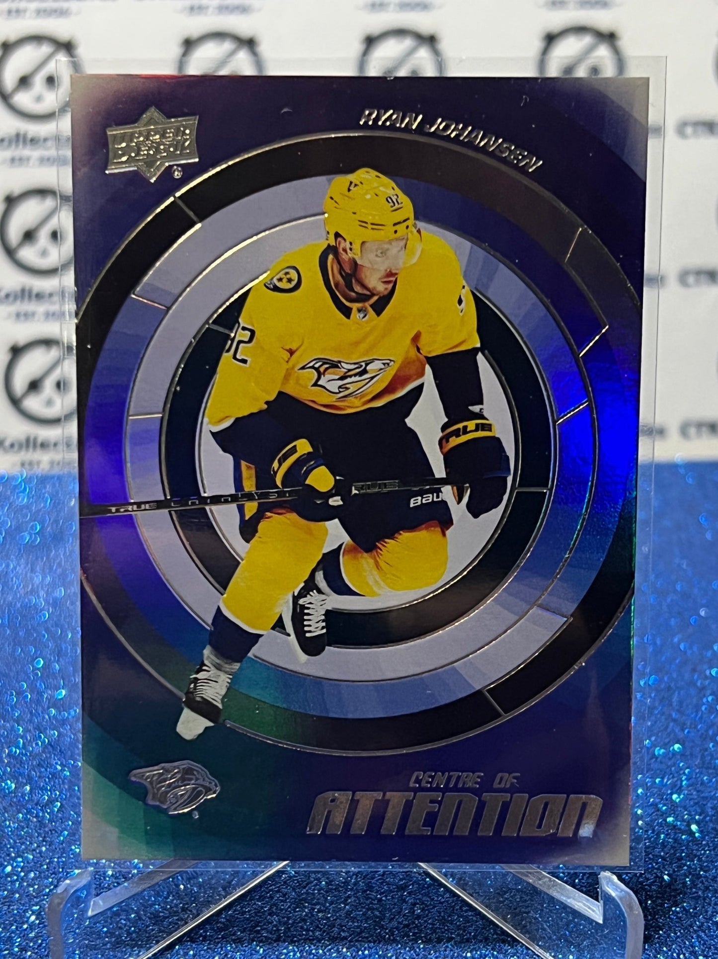 2022-23 UPPER DECK RYAN JOHANSEN # CA-11  CENTRE OF ATTENTION NASHVILLE PREDATORS HOCKEY CARD