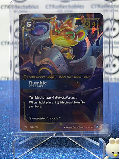 2026 RIFTBOUND LEAGUE OF LEGENDS SPIRITFORGED RUMBLE # 089a/221  FOIL TRADING GAME CARD