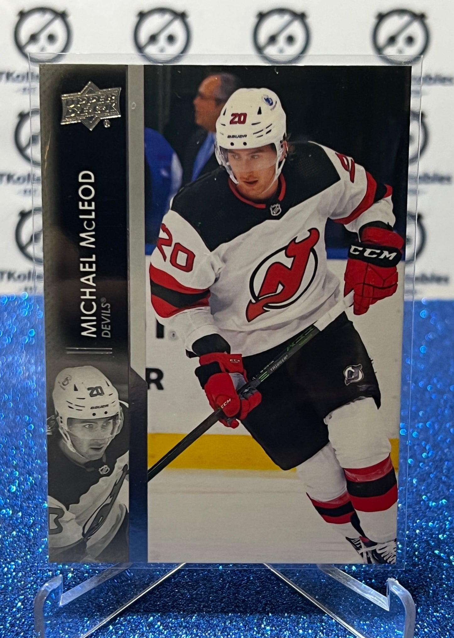 2021-22 UPPER DECK MICHAEL McLEOD # 357 NEW JERSEY DEVILS  HOCKEY CARD