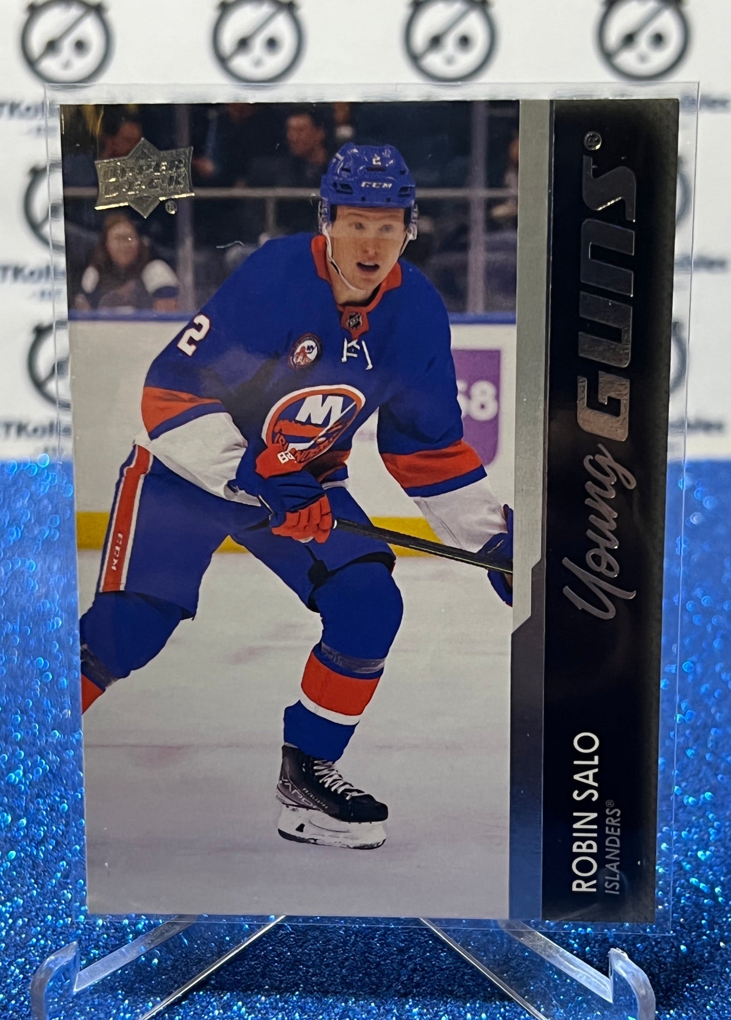 2021-22 UPPER DECK ROBIN SALO  # 726 ROOKIE YOUNG GUNS  NEW YORK ISLANDERS HOCKEY CARD