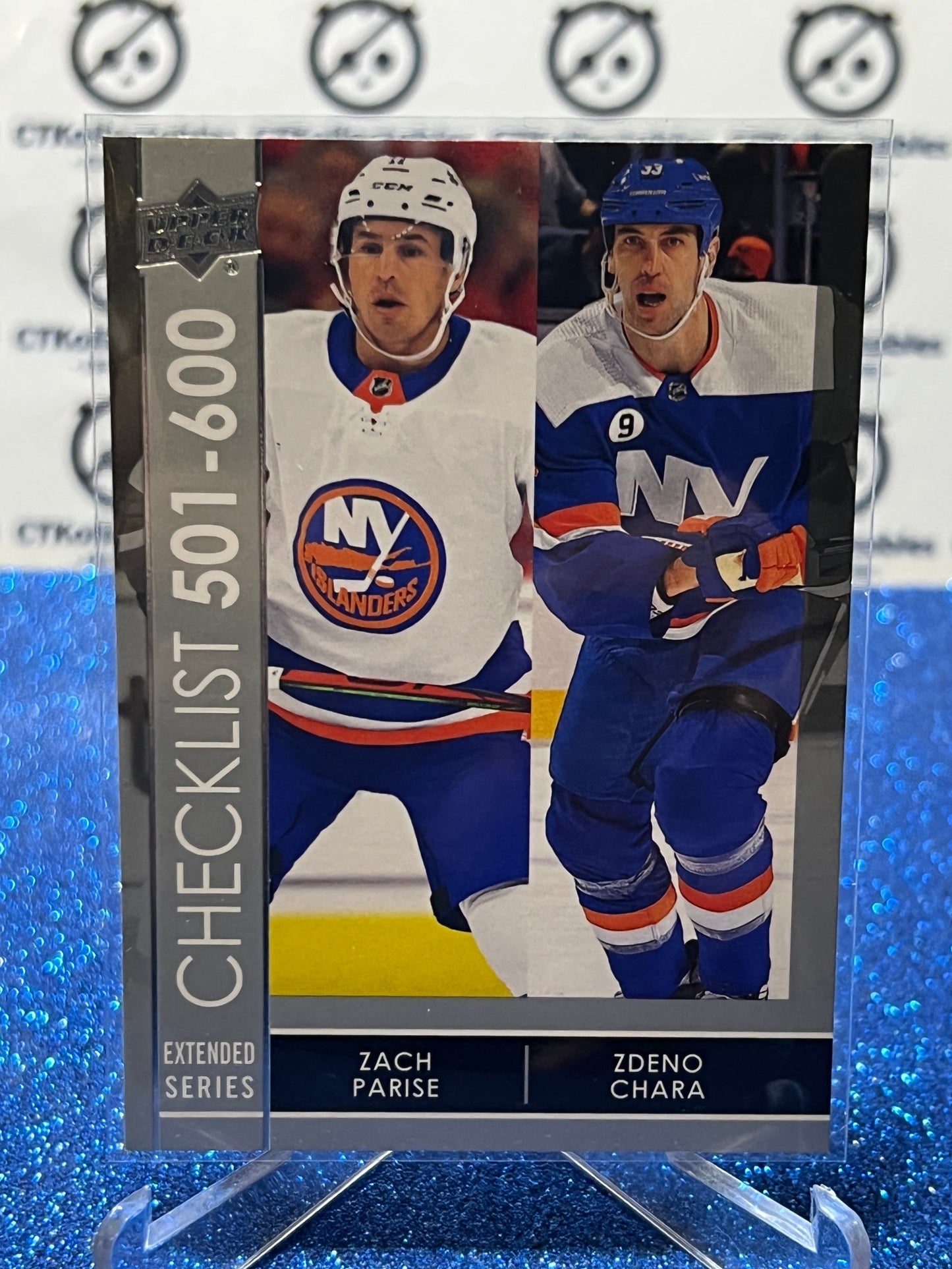 2021-22 UPPER DECK ZACH PARISE  # 699 CHECKLIST  NEW YORK ISLANDERS HOCKEY CARD