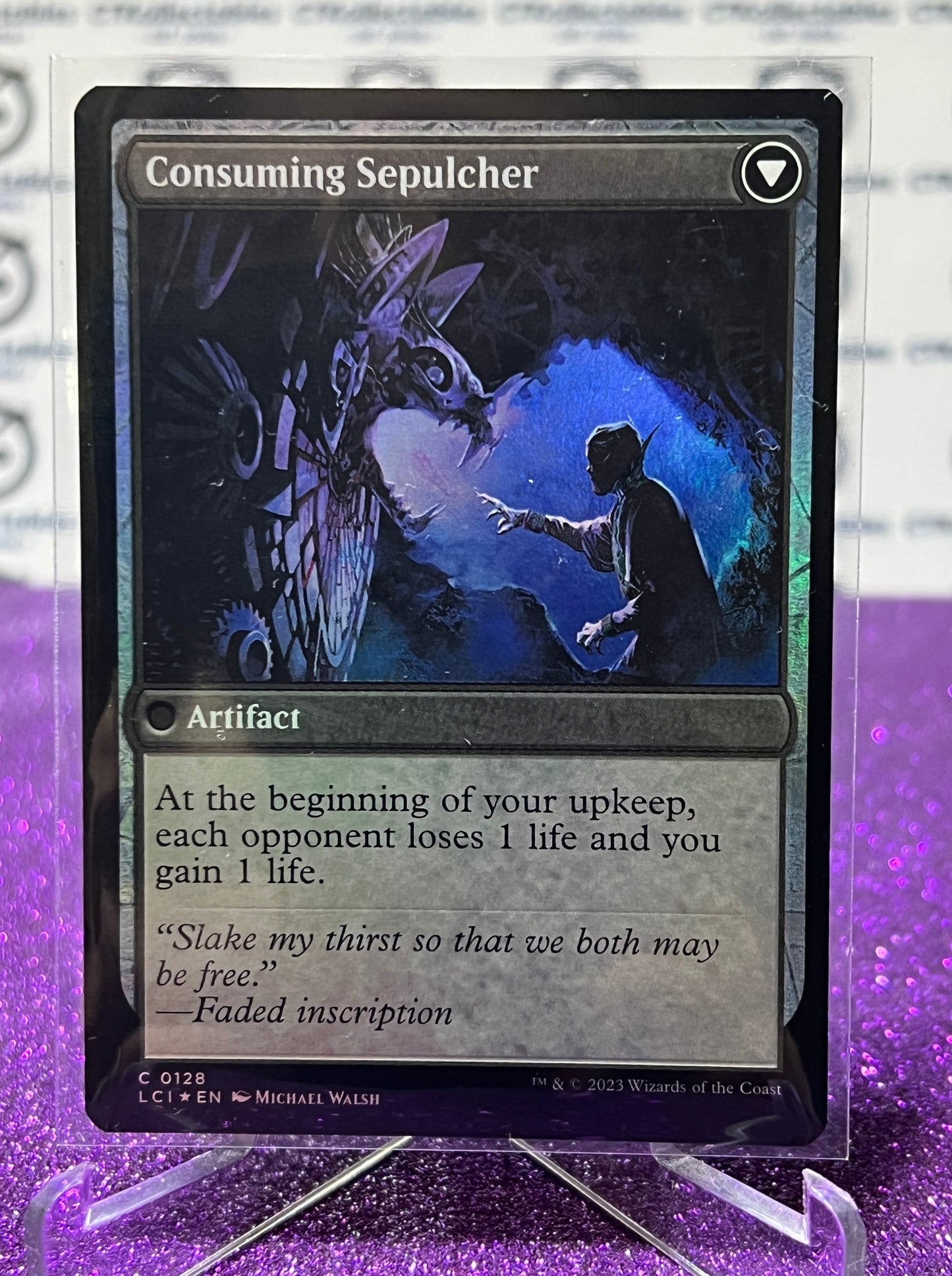 2023 MAGIC THE GATHERING THE LOST CAVERNS OF IXALAN # C 0128 ARTIFACT TITHING BLADE / CONSUMING SEPULCHER CARD