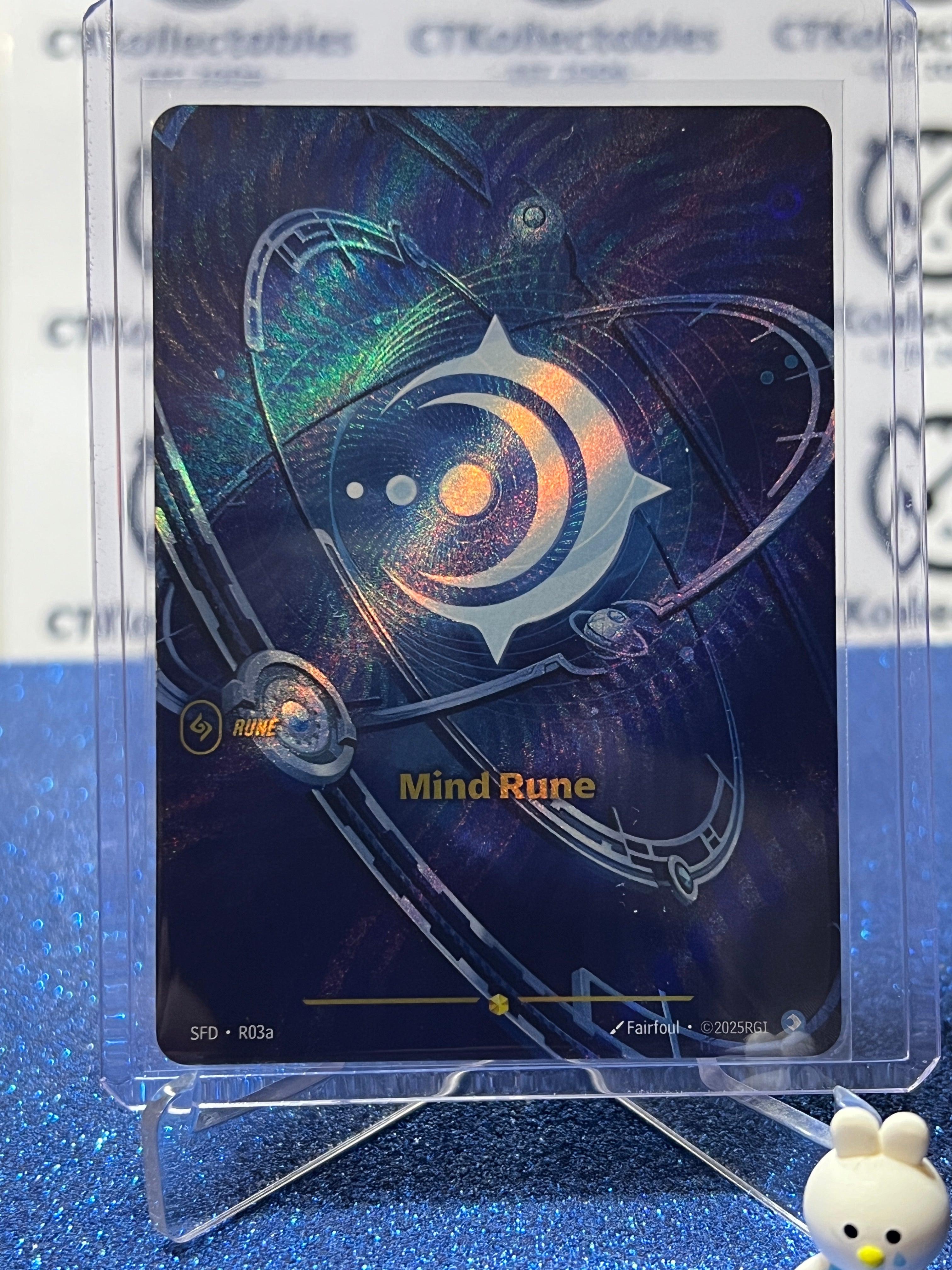 2026 RIFTBOUND LEAGUE OF LEGENDS SPIRITFORGED MIND RUNE # R03a FOIL TR ...