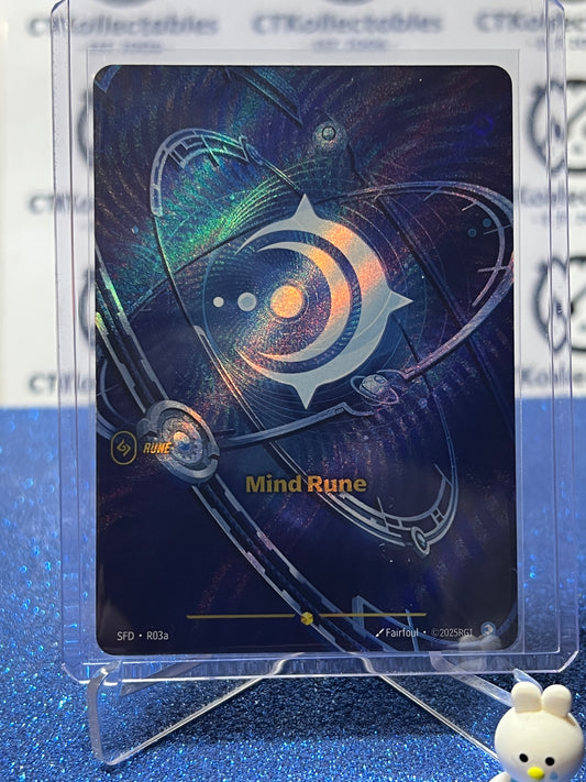 2026 RIFTBOUND LEAGUE OF LEGENDS SPIRITFORGED MIND RUNE # R03a FOIL TRADING GAME CARD