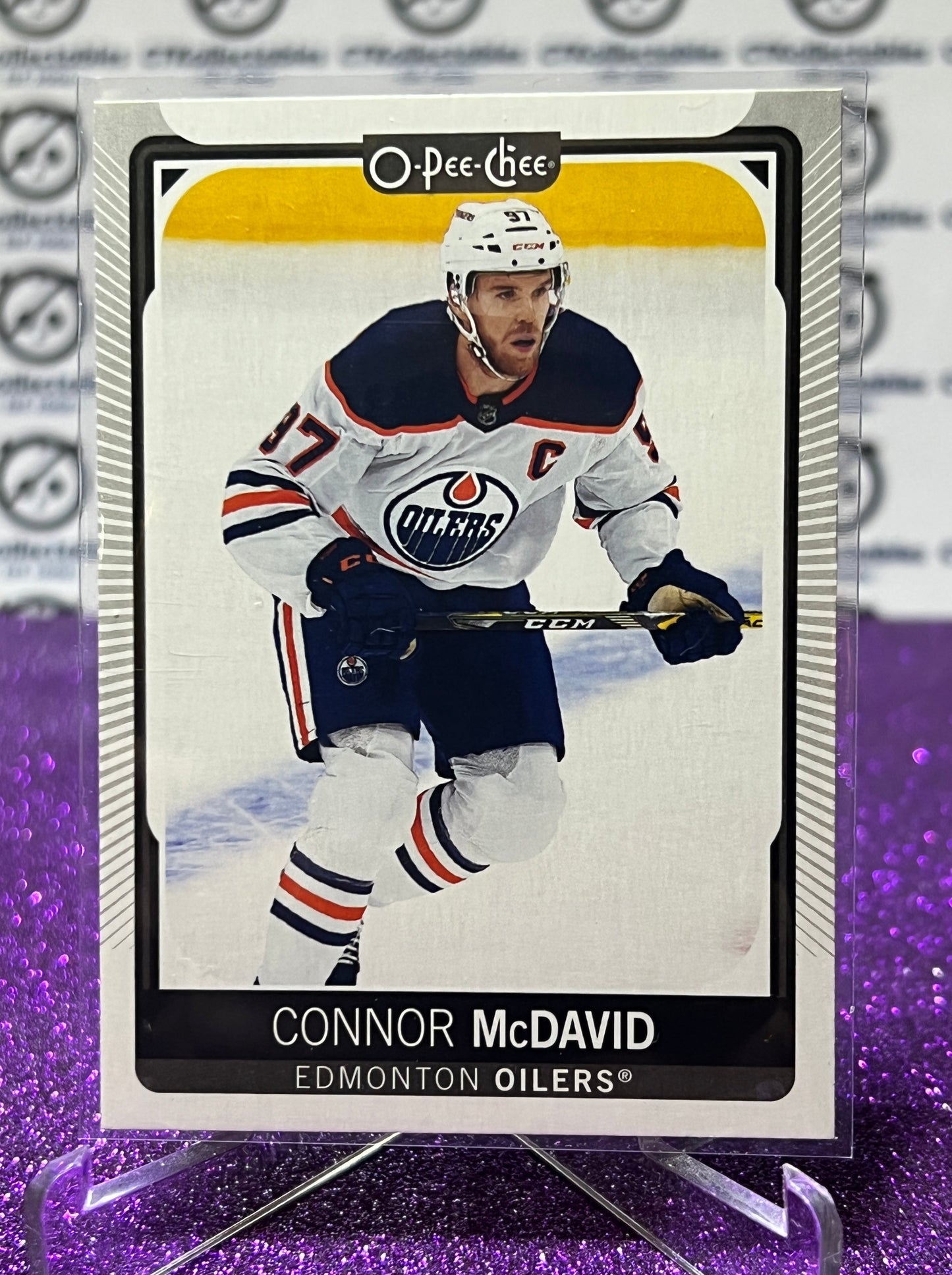 2021-22 O-PEE-CHEE CONNOR McDAVID # 1  EDMONTON OILERS HOCKEY NHL CARD