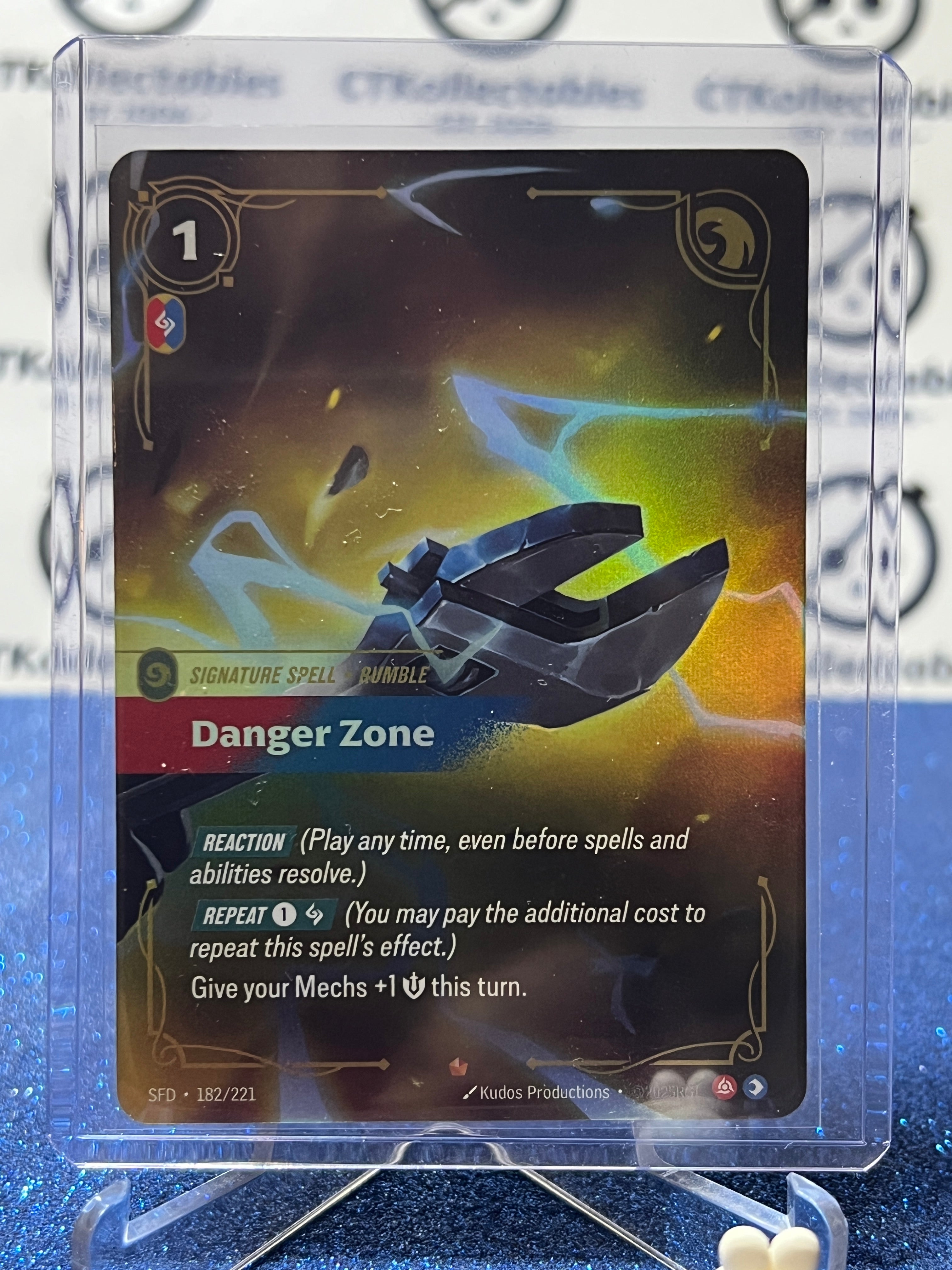 2026 RIFTBOUND LEAGUE OF LEGENDS SPIRITFORGED DANGER ZONE # 182/221 FO ...
