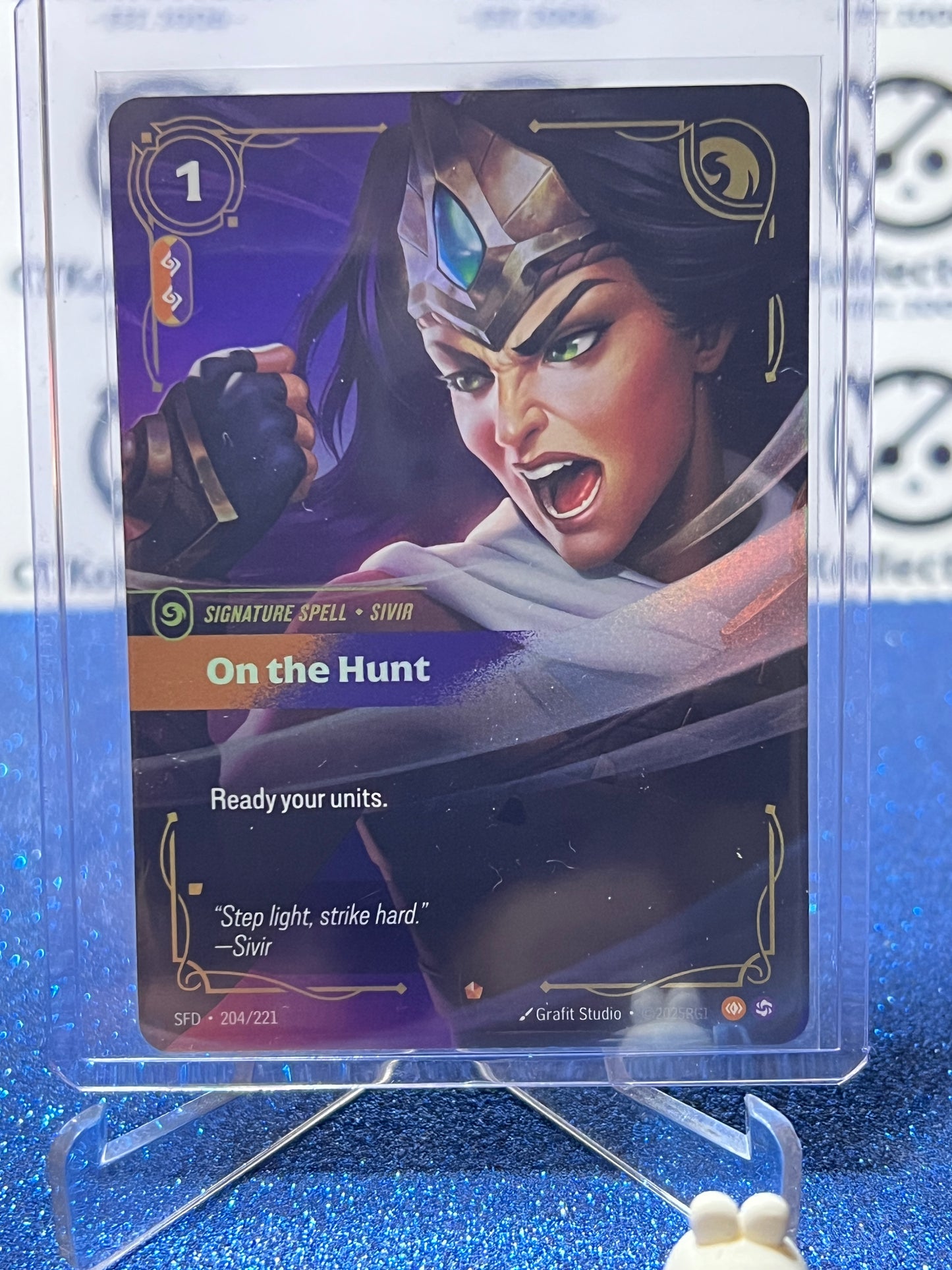 2026 RIFTBOUND LEAGUE OF LEGENDS SPIRITFORGED ON THE HUNT # 204/221  FOIL TRADING GAME CARD