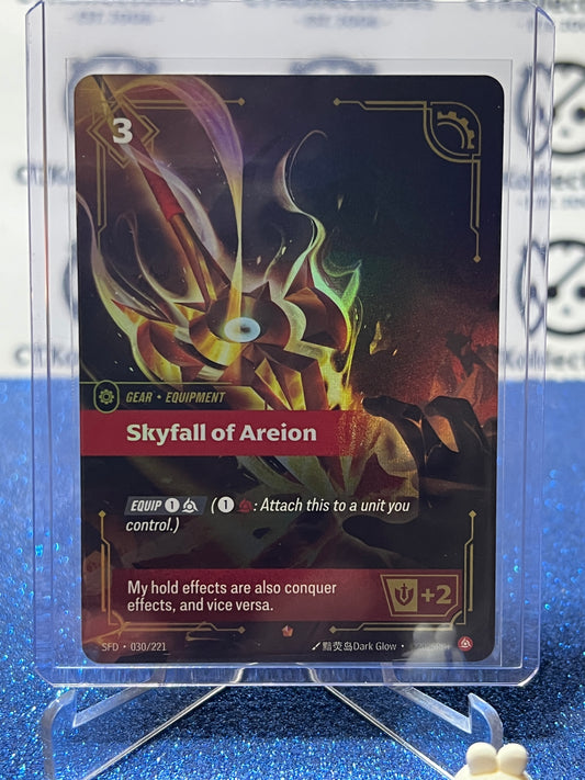 2026 RIFTBOUND LEAGUE OF LEGENDS SPIRITFORGED SKYFALL OF AREION # 030/221  FOIL TRADING GAME CARD