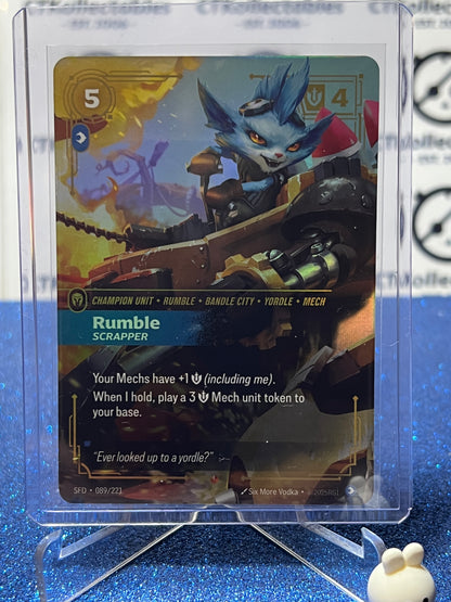2026 RIFTBOUND LEAGUE OF LEGENDS SPIRITFORGED RUMBLE # 089/221  FOIL TRADING GAME CARD
