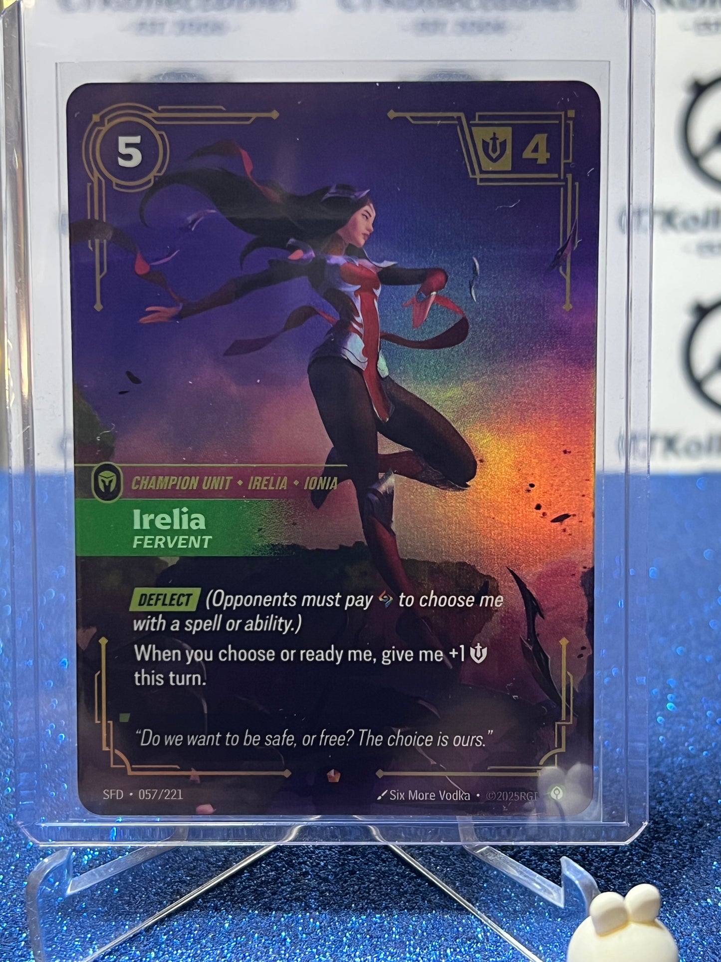 2026 RIFTBOUND LEAGUE OF LEGENDS SPIRITFORGED IRELIA # 057/221  FOIL TRADING GAME CARD)