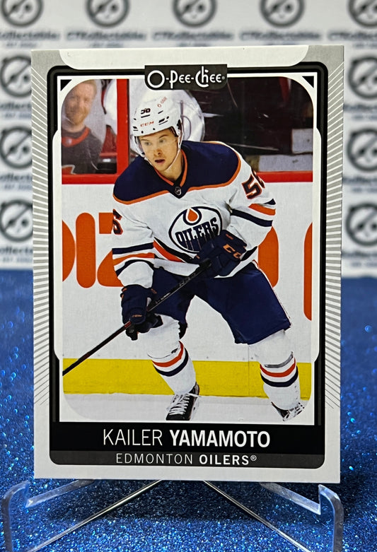2021-22 O-PEE-CHEE KAILER YAMAMOTO # 293 EDMONTON OILERS HOCKEY NHL CARD
