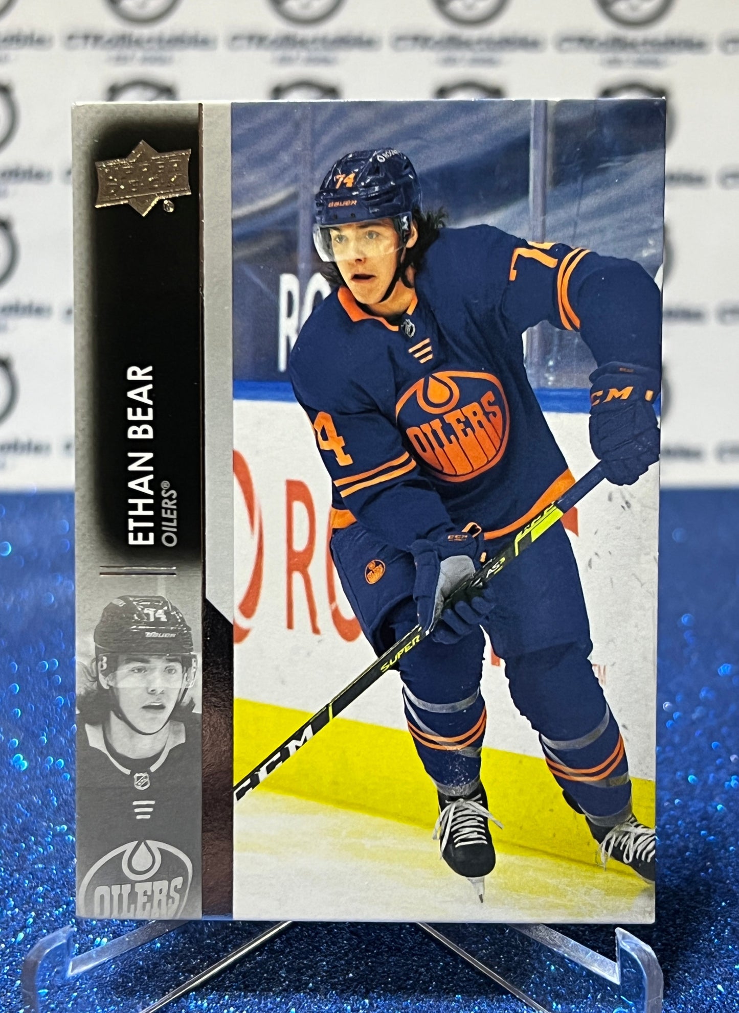 2021-22 UPPER DECK ETHAN BEAR # 71  EDMONTON OILERS HOCKEY NHL CARD