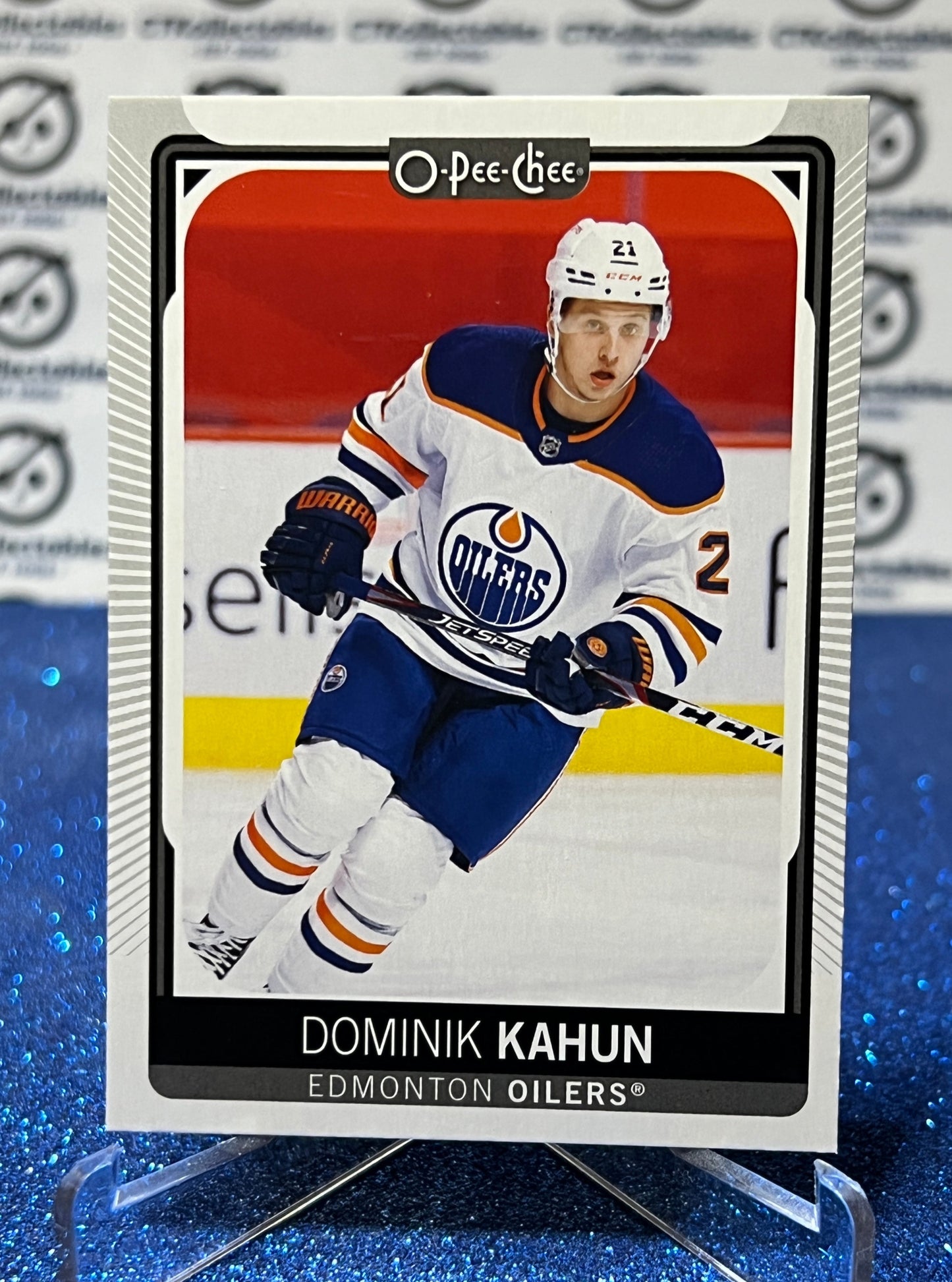 2021-22 O-PEE-CHEE DOMINIK KAHUN # 390 EDMONTON OILERS HOCKEY NHL CARD