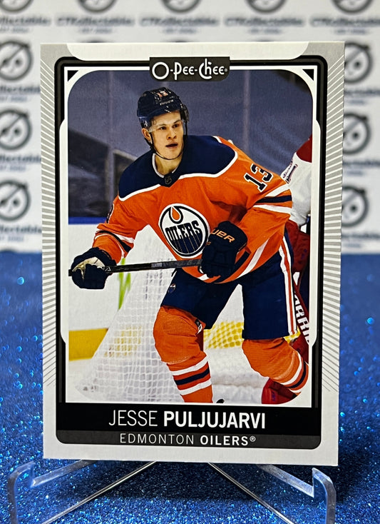 2021-22 O-PEE-CHEE JESSE PULJUJARVI # 148 EDMONTON OILERS HOCKEY NHL CARD