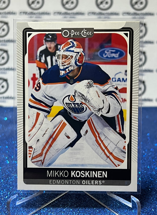 2021-22 O-PEE-CHEE MIKKO KOSKINEN # 115 EDMONTON OILERS HOCKEY NHL CARD