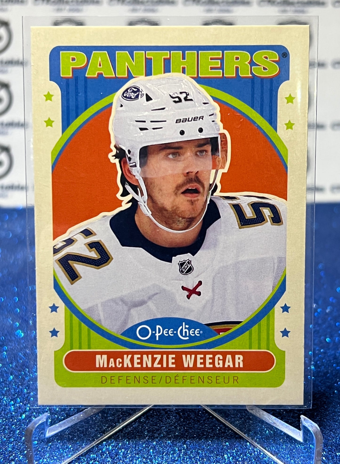 2021-22 O-PEE-CHEE MACKENZIE WEEGAR # 429 RETRO FLORIDA PANTHERS NHL HOCKEY CARD