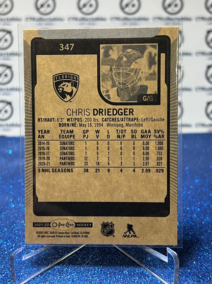 2021-22 O-PEE-CHEE CHRIS DRIEDGER # 347 FLORIDA PANTHERS NHL HOCKEY CARD