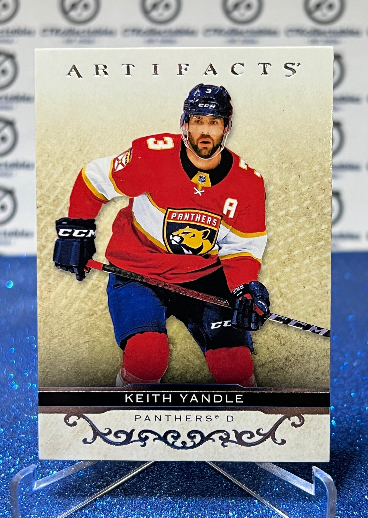 2021-22 UPPER DECK ARTIFACTS KEITH YANDLE # 48 FLORIDA PANTHERS NHL HOCKEY CARD