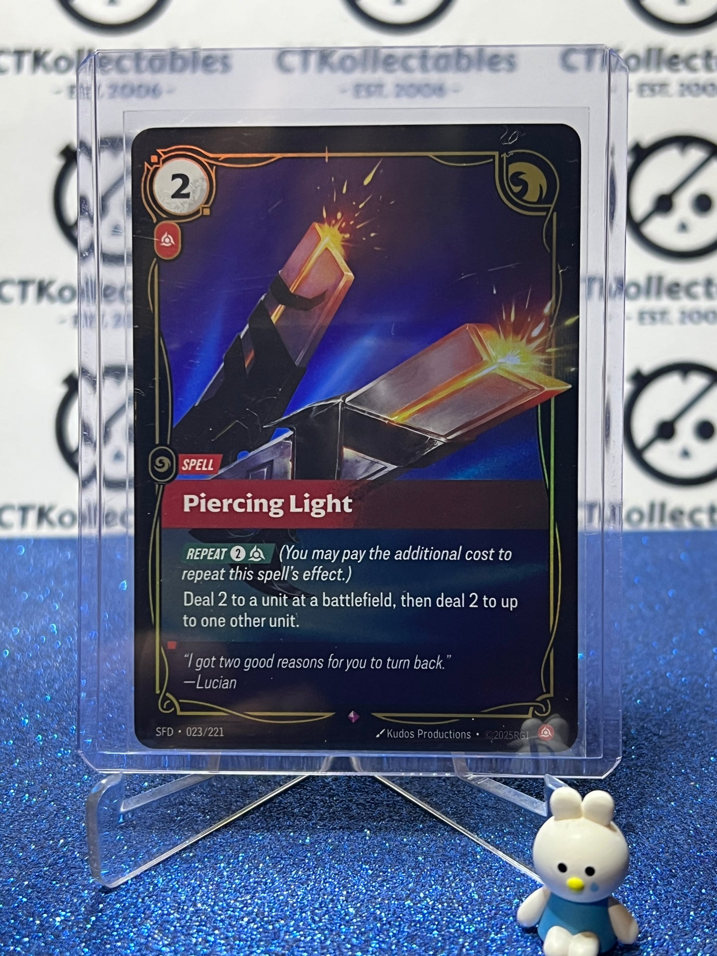 2026 RIFTBOUND LEAGUE OF LEGENDS SPIRITFORGED PIERCING LIGHT # 023/221  FOIL TRADING GAME CARD