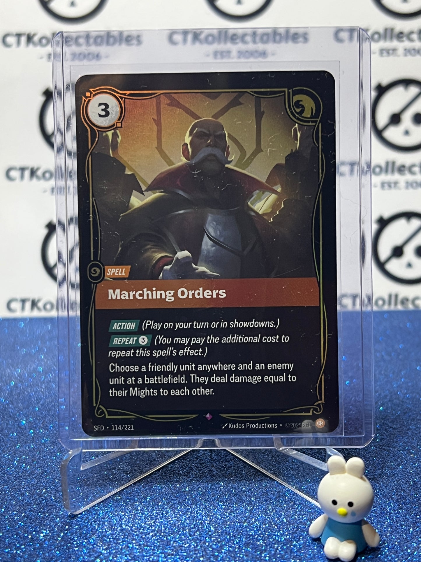 2026 RIFTBOUND LEAGUE OF LEGENDS SPIRITFORGED MARCHING ORDERS # 114/221  FOIL TRADING GAME CARD
