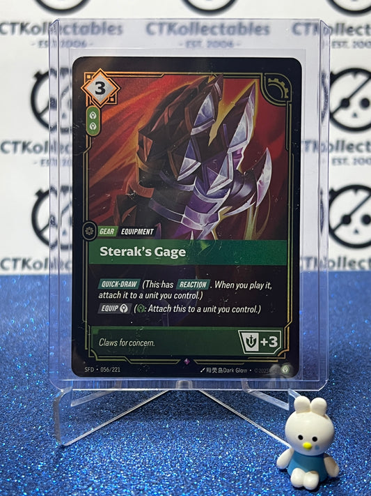 2026 RIFTBOUND LEAGUE OF LEGENDS SPIRITFORGED STERAK'S GAGE # 056/221  FOIL TRADING GAME CARD