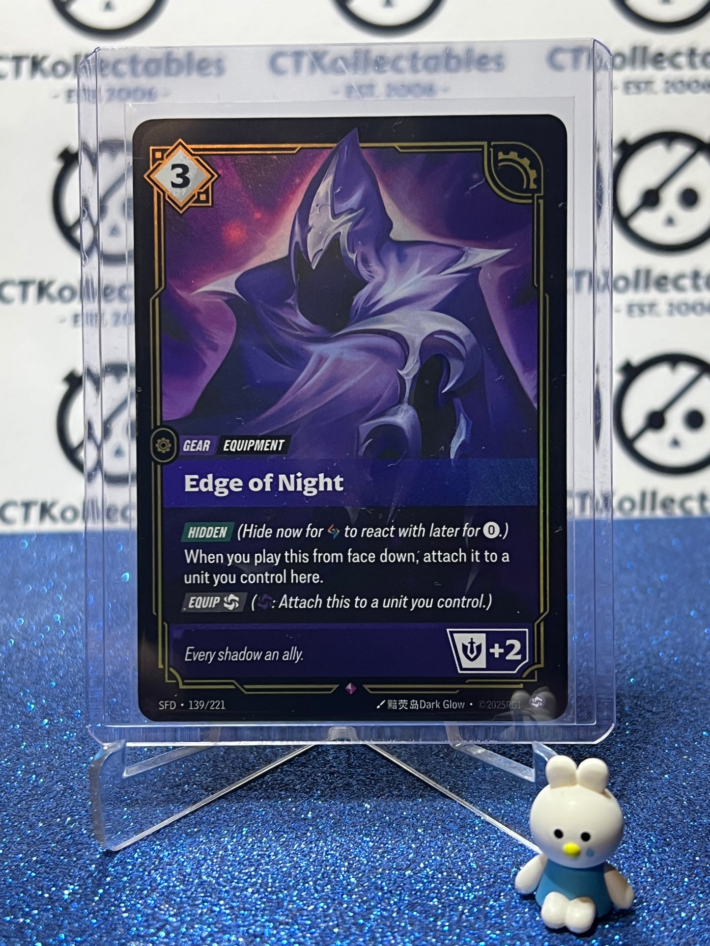 2026 RIFTBOUND LEAGUE OF LEGENDS SPIRITFORGED EDGE OF NIGHT # 139/221  FOIL TRADING GAME CARD