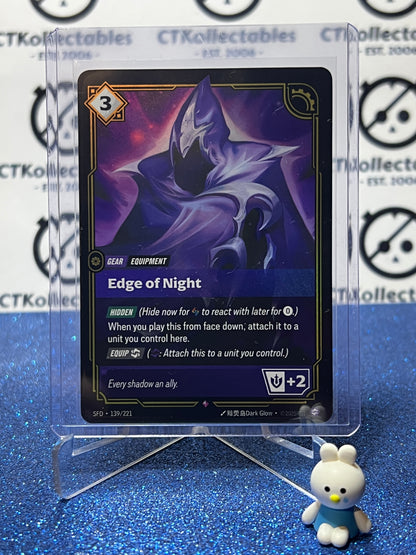2026 RIFTBOUND LEAGUE OF LEGENDS SPIRITFORGED EDGE OF NIGHT # 139/221  FOIL TRADING GAME CARD