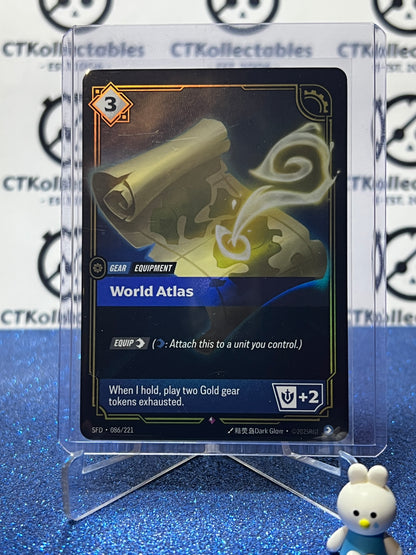 2026 RIFTBOUND LEAGUE OF LEGENDS SPIRITFORGED WORLD ATLAS # 086/221  FOIL TRADING GAME CARD
