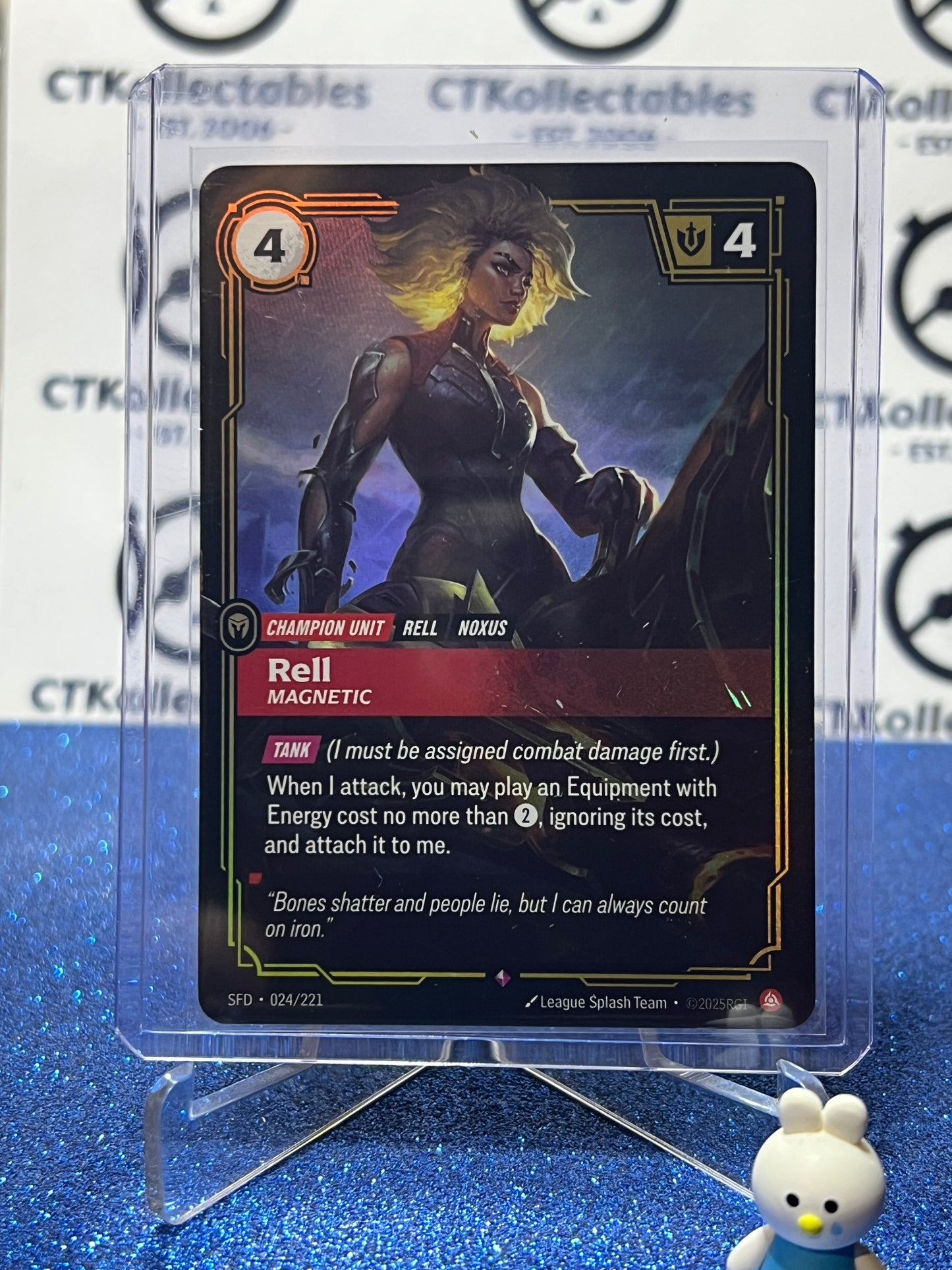 2026 RIFTBOUND LEAGUE OF LEGENDS SPIRITFORGED RELL # 024/221  FOIL TRADING GAME CARD