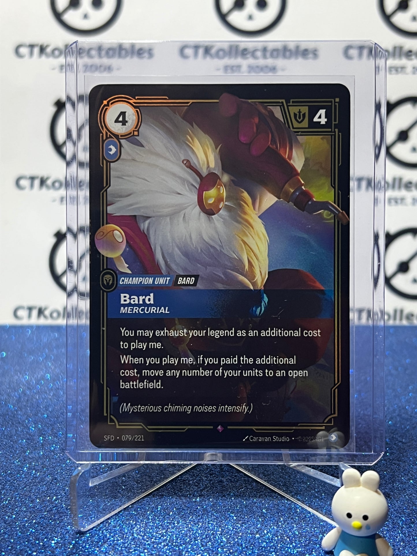 2026 RIFTBOUND LEAGUE OF LEGENDS SPIRITFORGED BARD # 079/221 FOIL TRAD ...