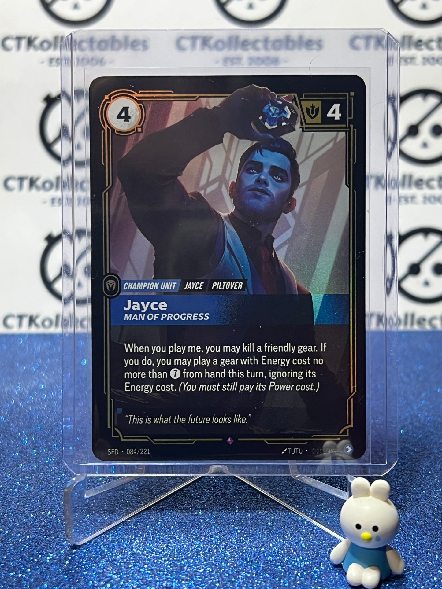 2026 RIFTBOUND LEAGUE OF LEGENDS SPIRITFORGED JAYCE # 084/221 FOIL TRA ...