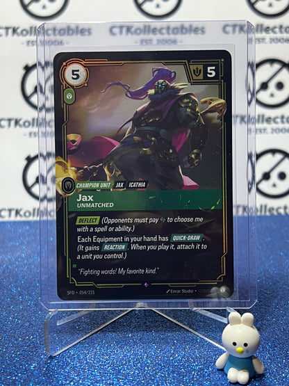 2026 RIFTBOUND LEAGUE OF LEGENDS SPIRITFORGED JAX # 054/221  FOIL TRADING GAME CARD