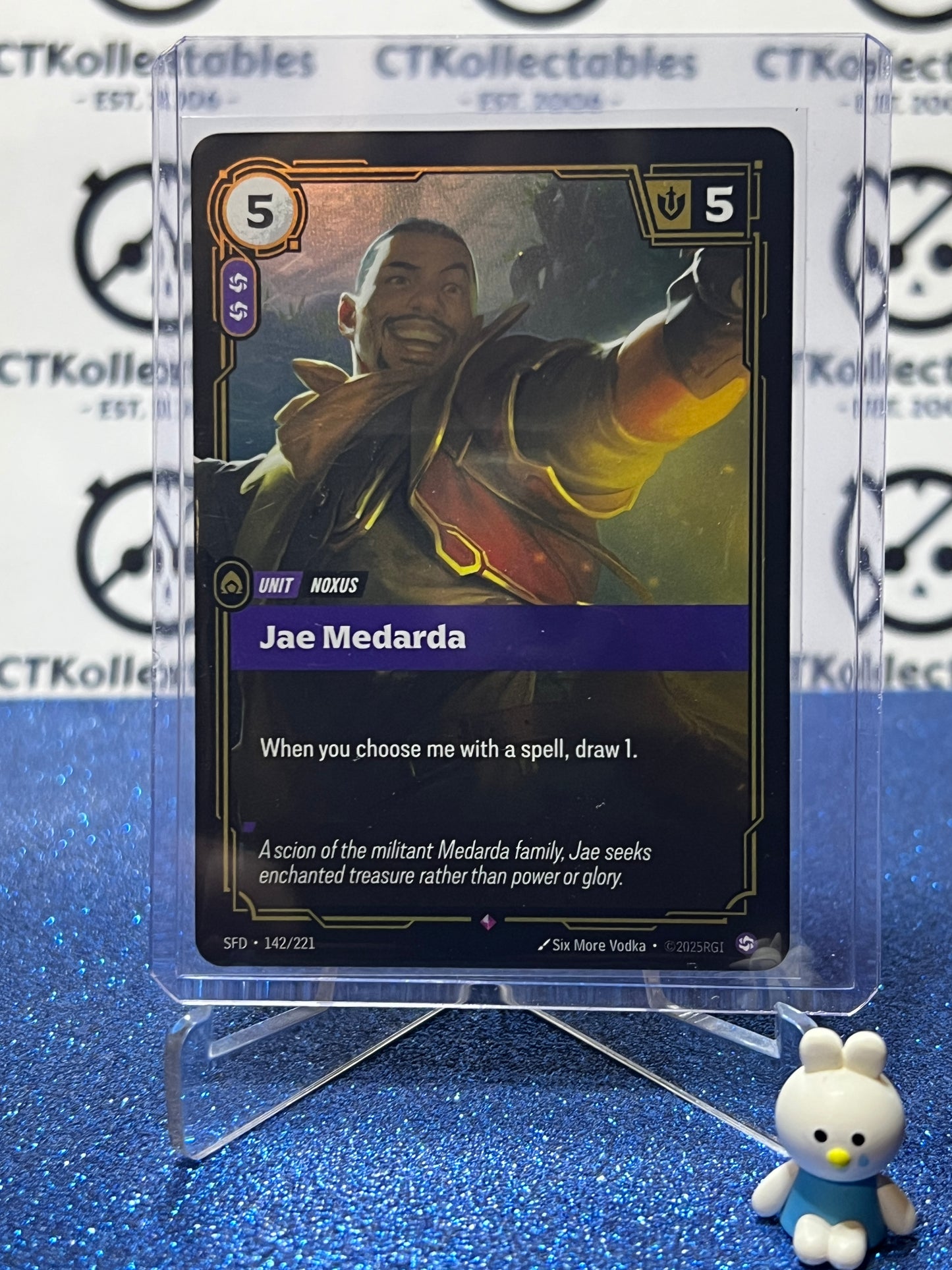 2026 RIFTBOUND LEAGUE OF LEGENDS SPIRITFORGED JAE MEDARDA # 142/221  FOIL TRADING GAME CARD