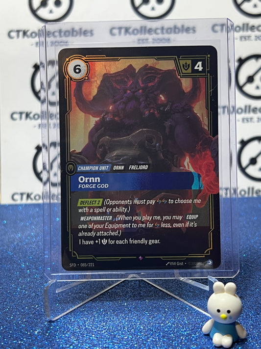 2026 RIFTBOUND LEAGUE OF LEGENDS SPIRITFORGED ORNN # 085/221  FOIL TRADING GAME CARD
