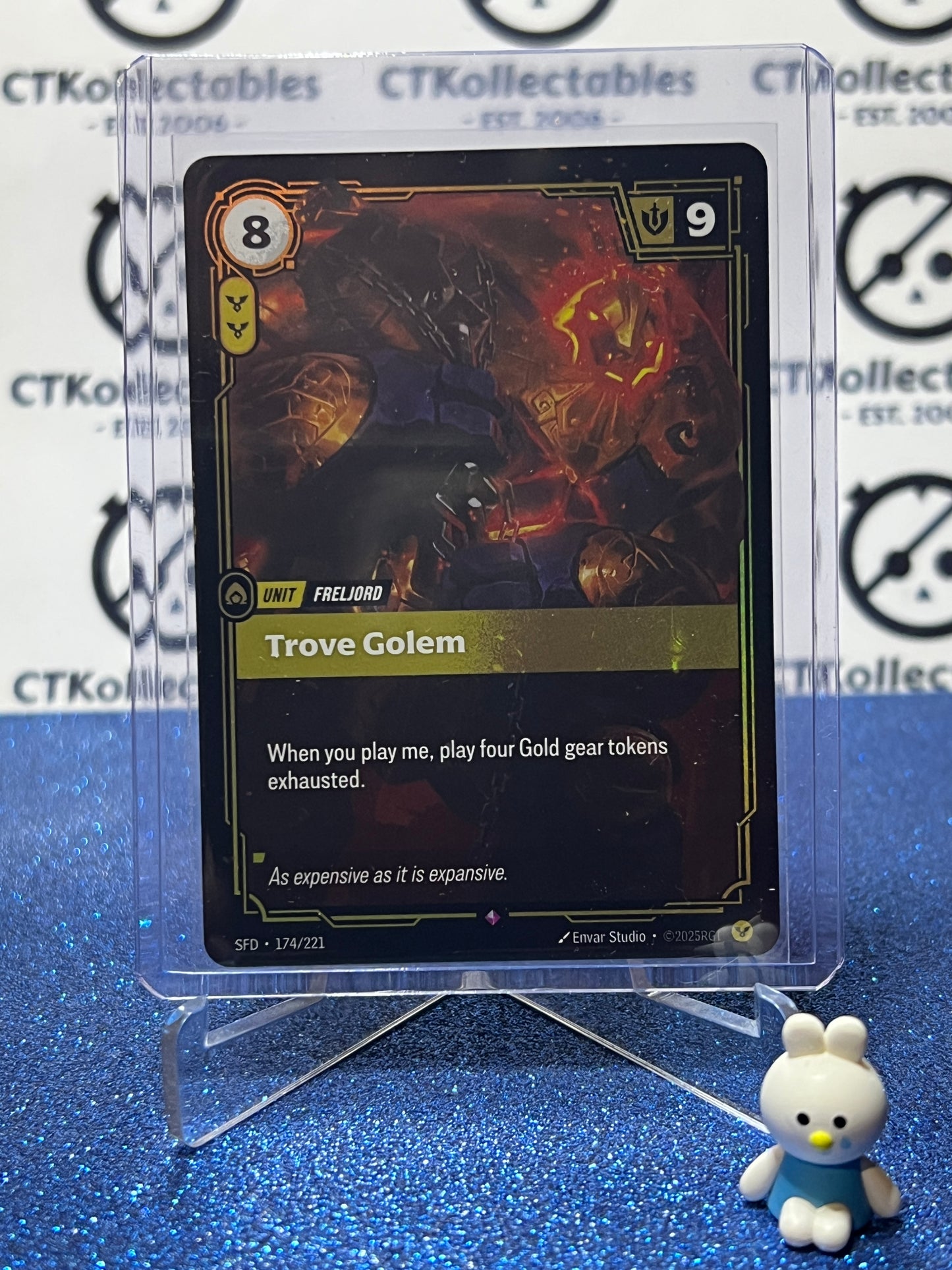 2026 RIFTBOUND LEAGUE OF LEGENDS SPIRITFORGED TROVE GOLEM # 174/221  FOIL TRADING GAME CARD