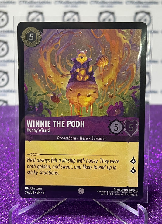 2024 WINNIE THE POOH HONEY WIZARD #59/204  FOIL DISNEY LORCANA RISE OF THE FLOODBORN (Copy)